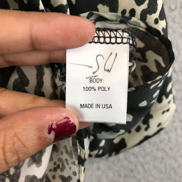 New Lola & Sophie Womens Snakeskin Print Blouse With Zipper Details S - Picture 15 of 16